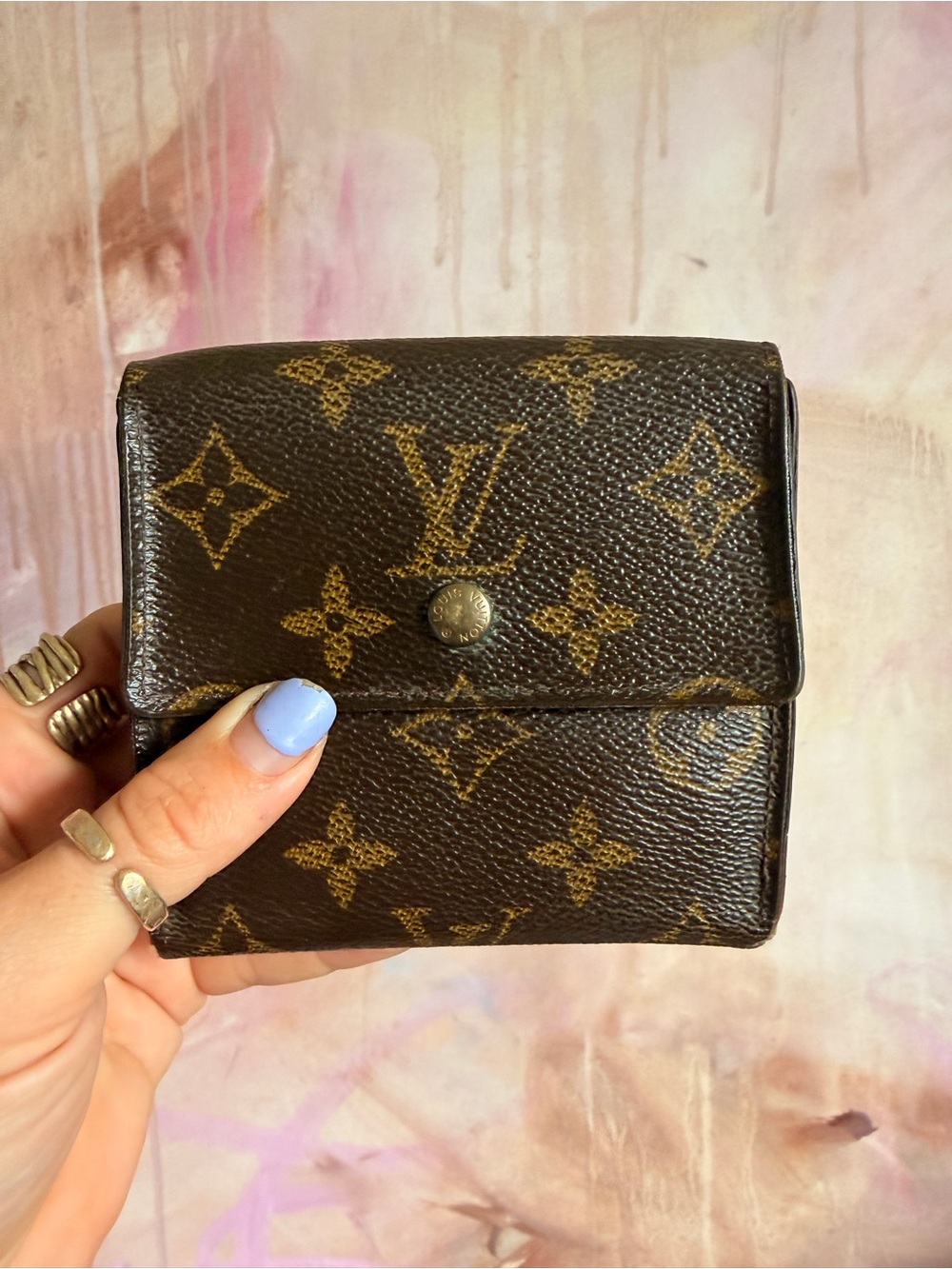 Louis Vuitton Monogram Small Fold Wallet - Dark Brown & Gold Monogram